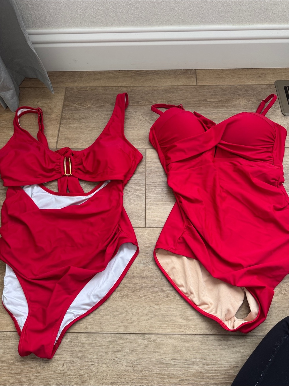Red Maternity One-Piece Swimsuit